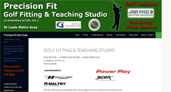 Desktop Screenshot of precisionfitgolfclubs.com